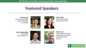 Webinar: 2021, Pesticides in the Pantry
