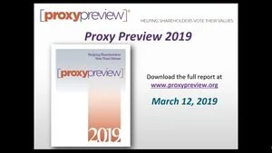Webinar: 2019, Proxy Preview