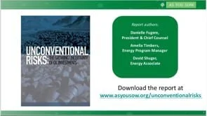 Webinar: 2016, Unconventional Risks: The Growing Uncertainty of Oil Investments
