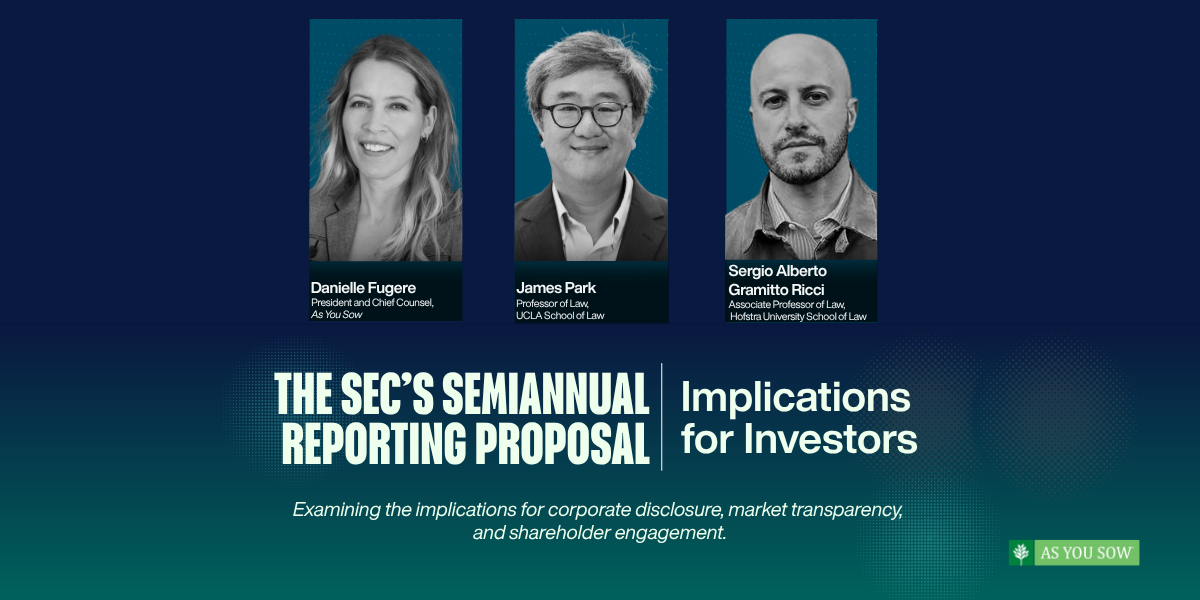 Webinar: The SEC’s Semiannual Reporting Proposal: Implications for Investors