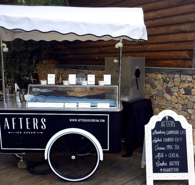 Afters Ice Cream Vintage Catering Cart