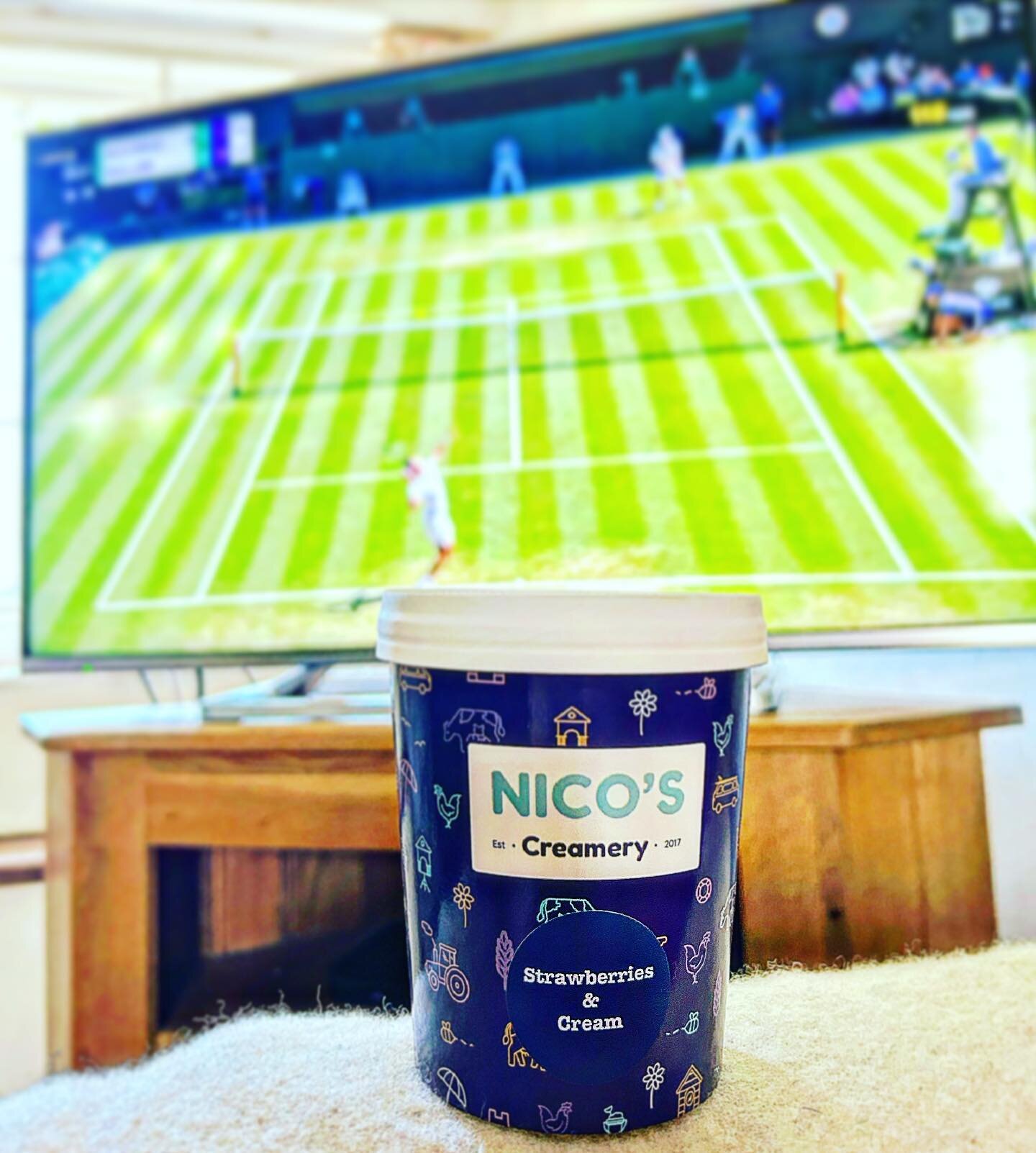 The next best thing to actually being at @wimbledon 😋🎾