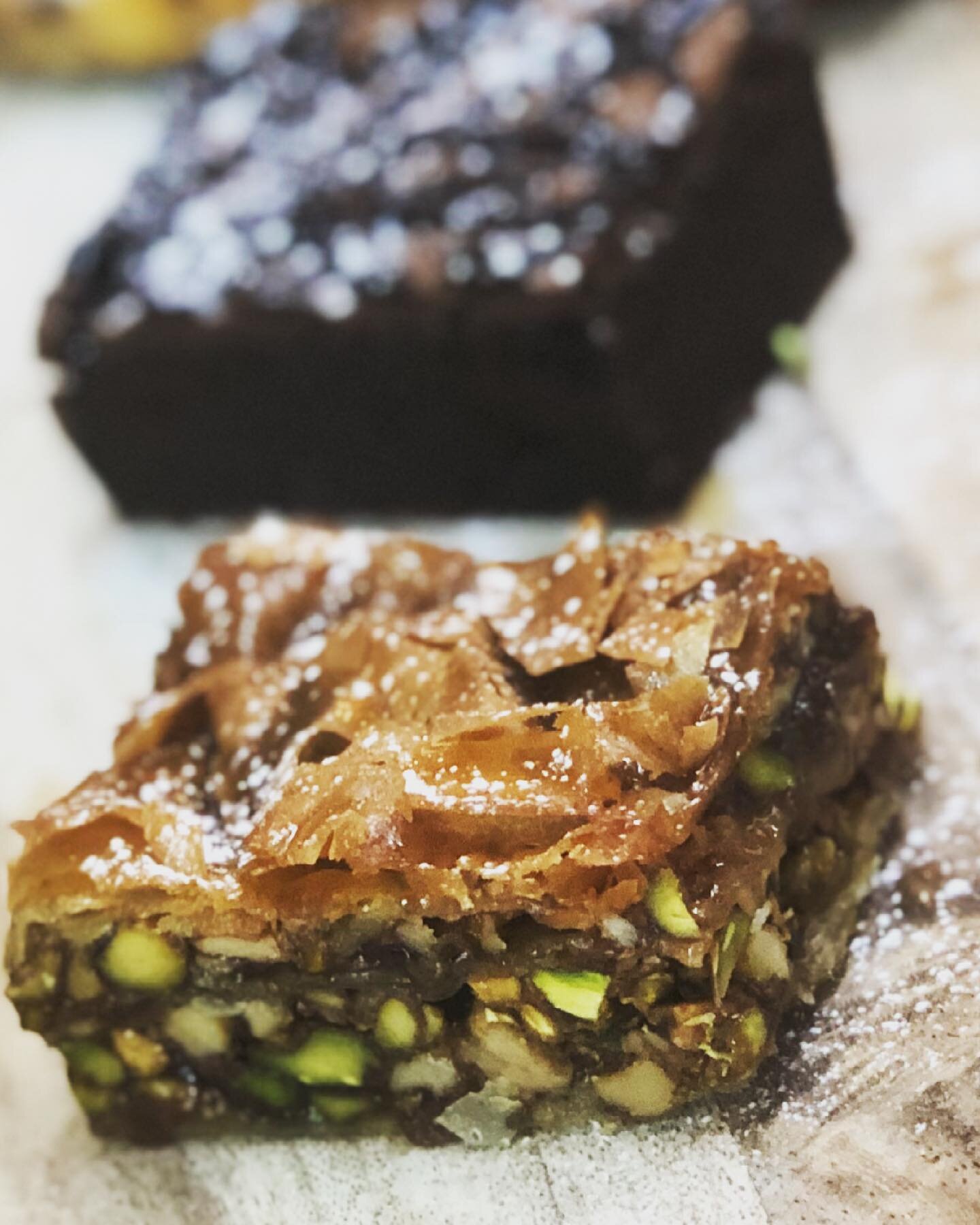 As monosyllabic bus stop lurker Forrest Gump famously said: &ldquo;When life gives you phyllo pastry; make baklava and chocolate filled phyllo cigars&rdquo;&hellip;.
#thekitchenstoryhouse #storyhousechester
#chester
#baklava #andglutenfreebrownie
#im