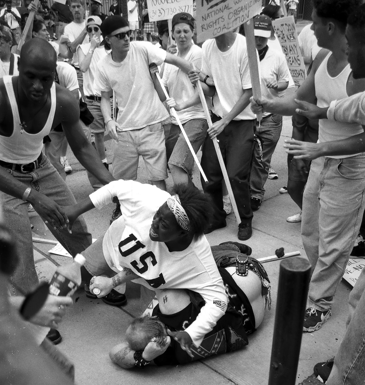 Thomas in a 1996 LIFE photo of the year. Photo: Mark Brunner