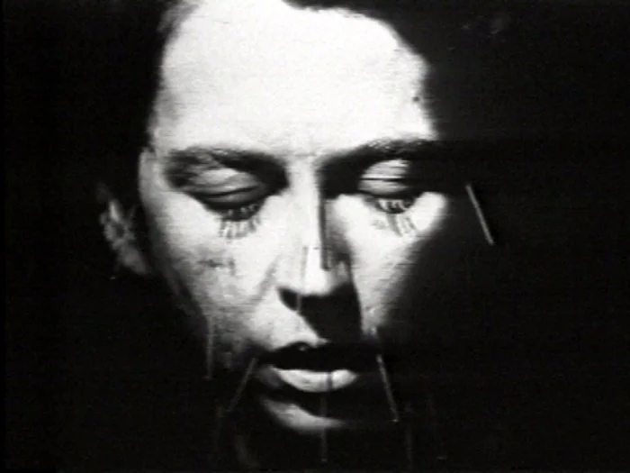 Linda Mary Montano, from the video Mitchell's Death (video editing by David Wagner) 1978