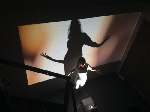 'The maternal line,' still from video installation and performance, Valerie Walkerdine, as part of the exhibition 'Alternative Maternals', Lindner Project Space, Berlin, 2014.