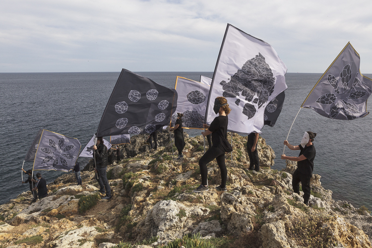 Andreco, Parade for the Landscape, Video, Flags, 2014