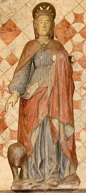 St. Columba blessing her bear