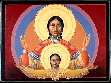  Comanche Mother and Child