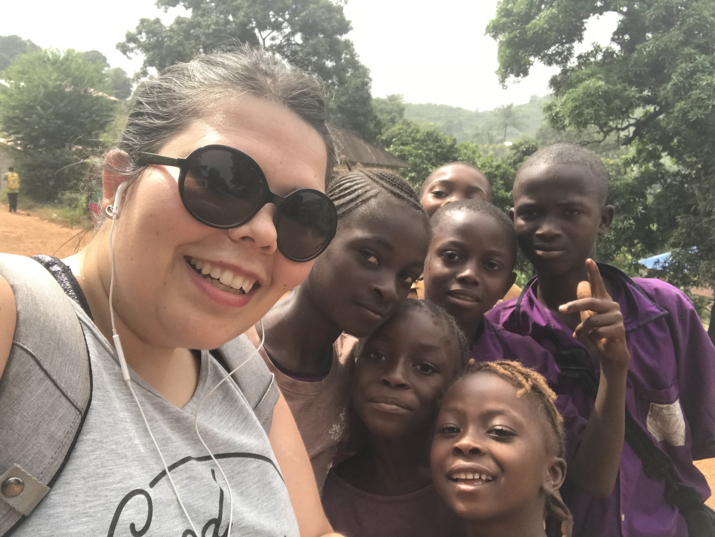  Selfie with the neighborhood kids. Today two children ran up to me from across the street and hugged me. &nbsp;It was the sweetest. 