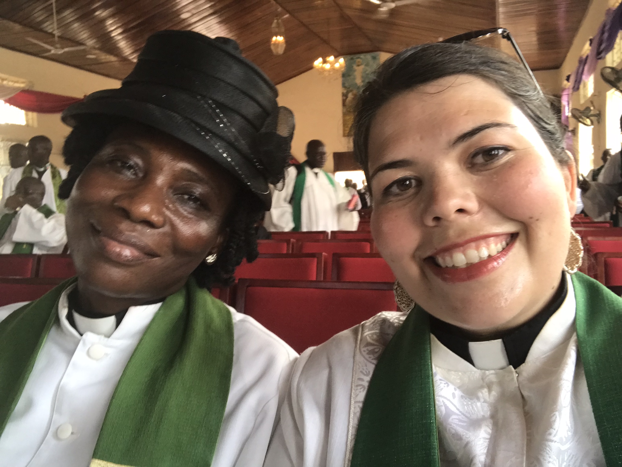 With Rev. Alice Lassayo. She's a wonderful pastor and has been more than kind to me. 