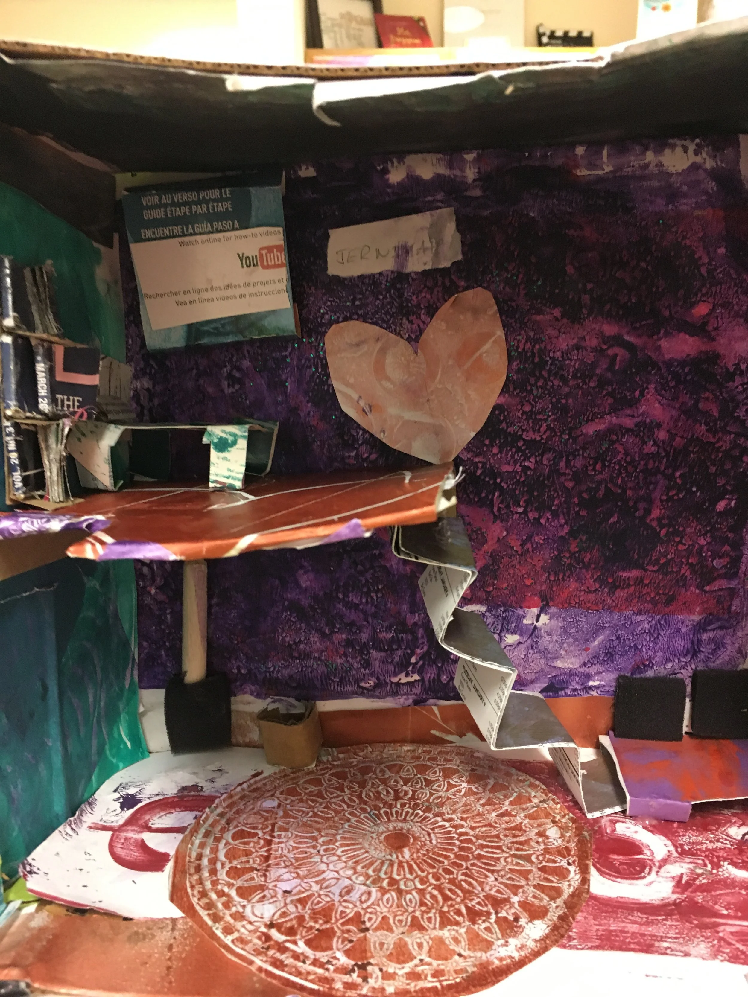 Printed Paper House with stairs