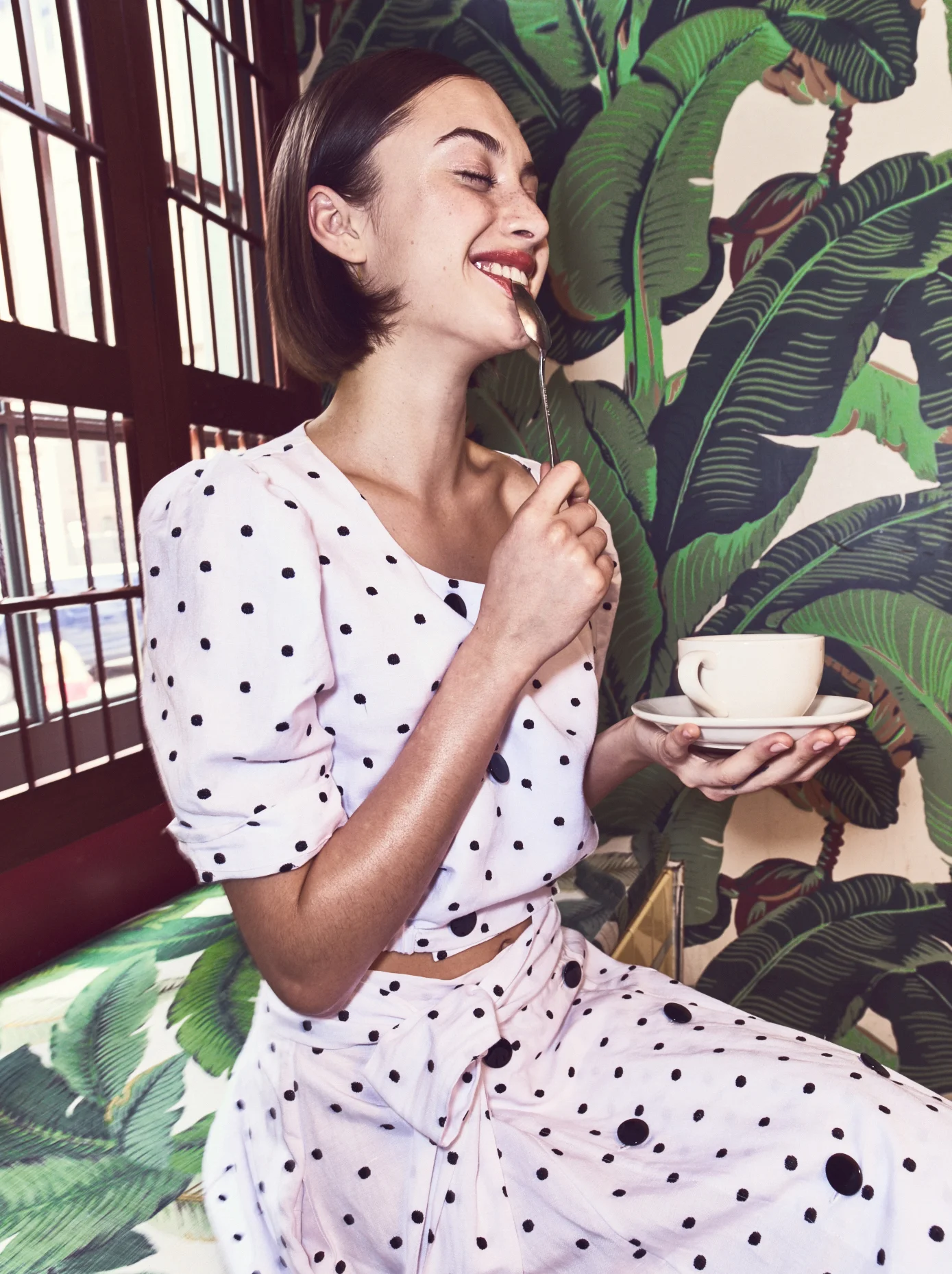 Lisa Marie Fernandez top and skirt, PHOTO: Andy Ryan for WSJ