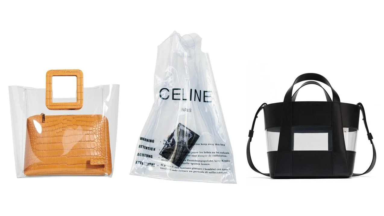 From left: Staud, Celine, Zara