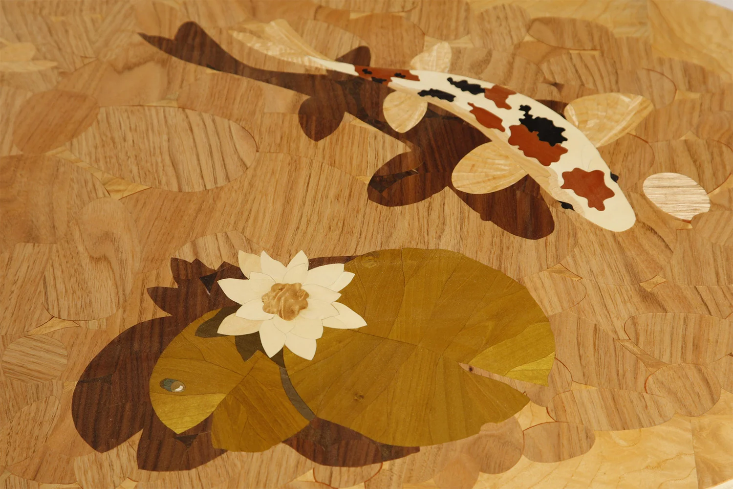 Koi Marquetry Detail 3
