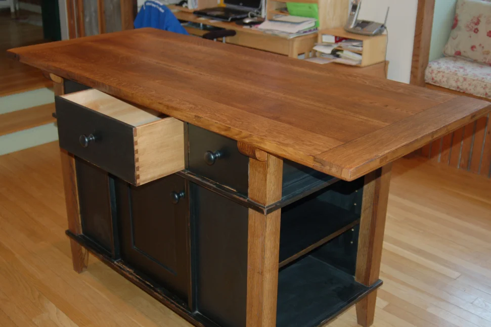 Adzima Kitchen Island - Drawer Detail