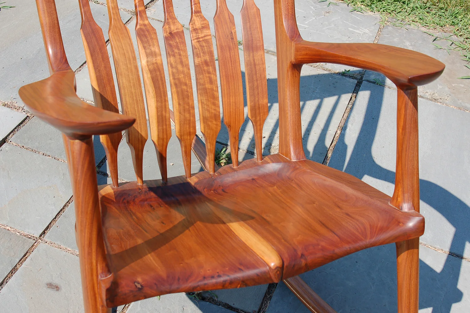 Maloof Rocking Chair - Seat Detail