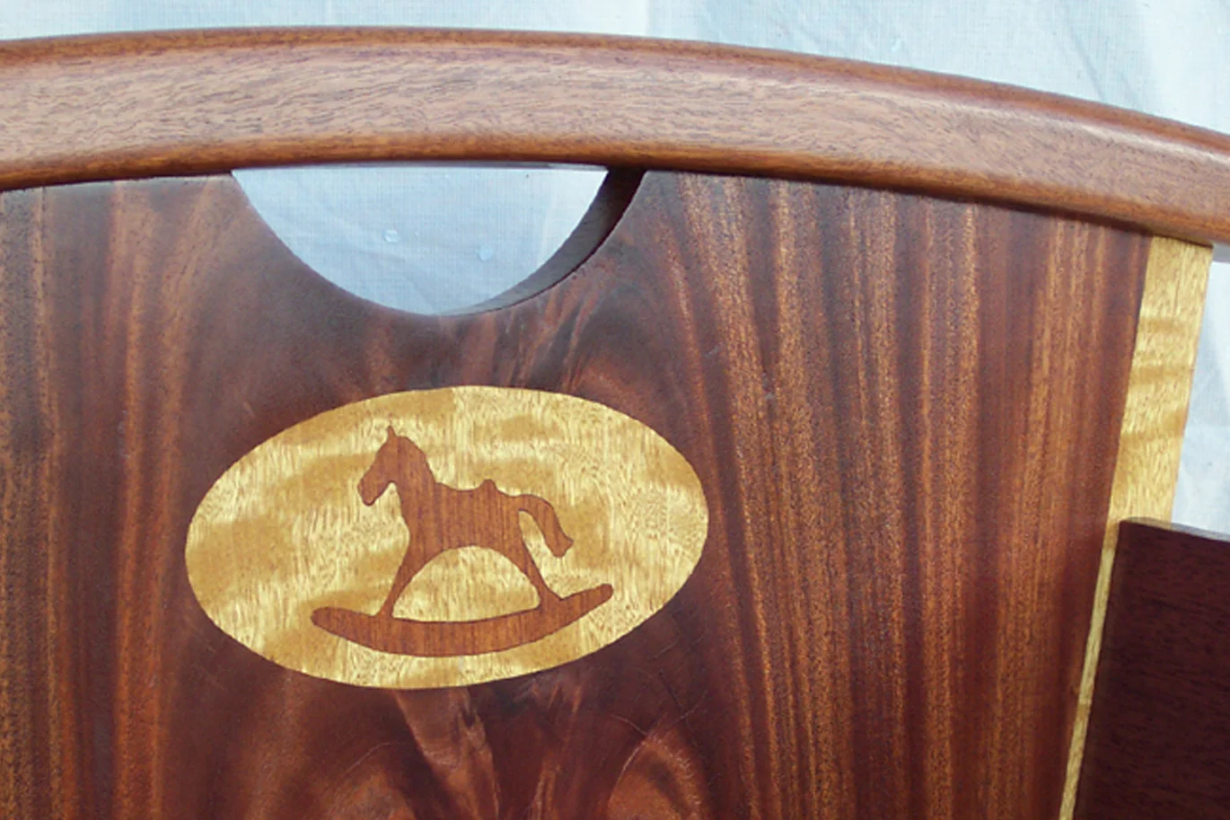 Rocking Horse Cradle - Headboard Detail