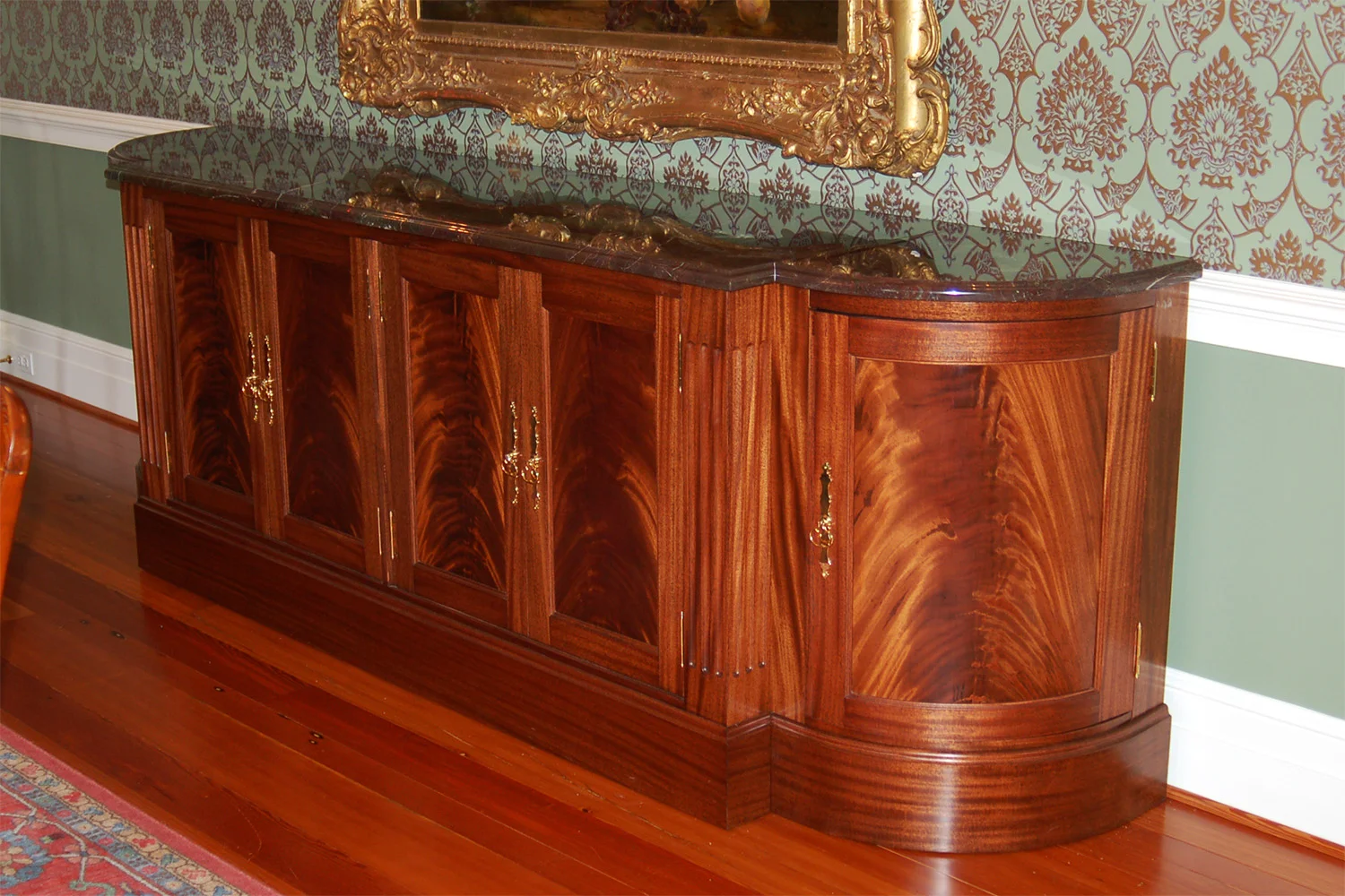 Mahogany Buffet from Above