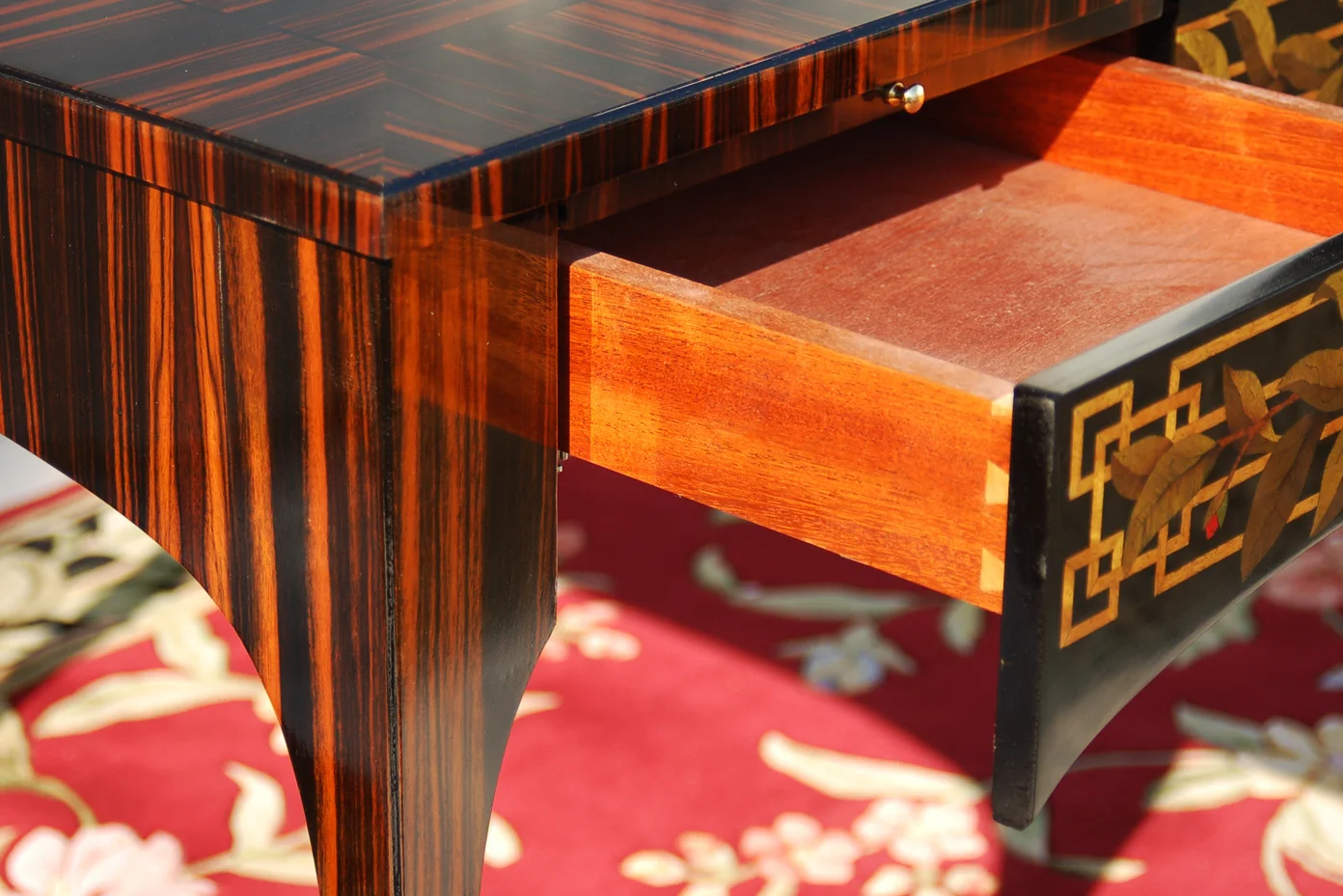Wandering Vine Writing Desk Drawer Detail