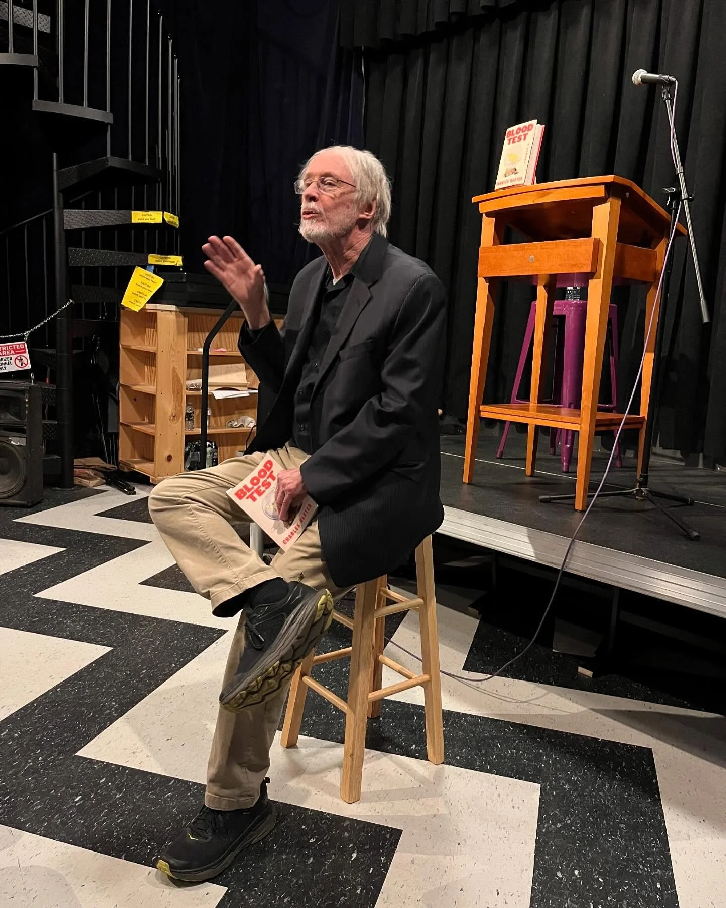 Who else besides #charlesbaxter would turn a book release into a master class on fiction? His new novel, BLOOD TEST, is my **favorite** thing he&rsquo;s ever written and the best book of the fall. 📚🤓💗

I&rsquo;ve known Charlie for almost fifteen y