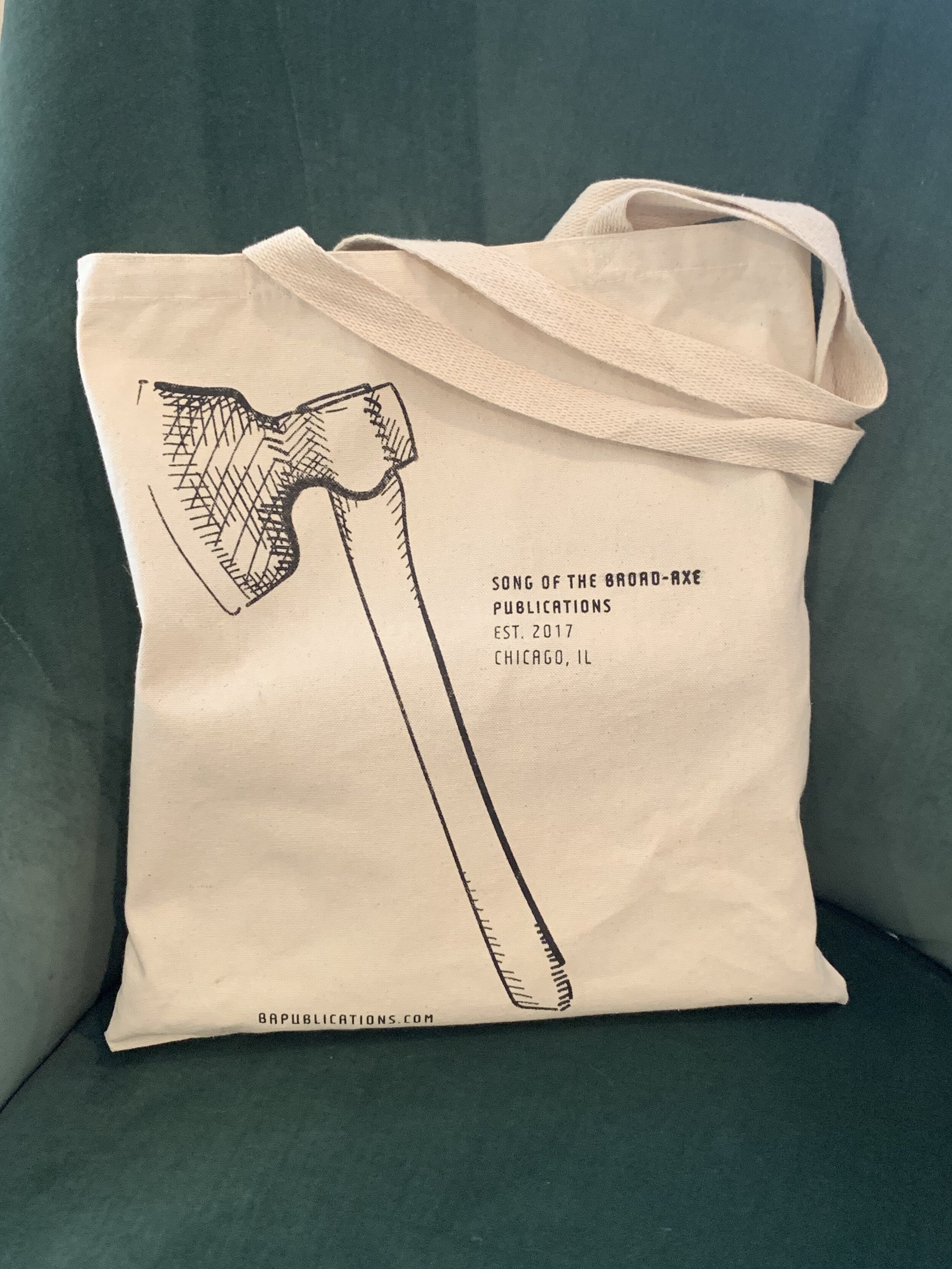 Song of the Broad-Axe Publications Canvas Tote