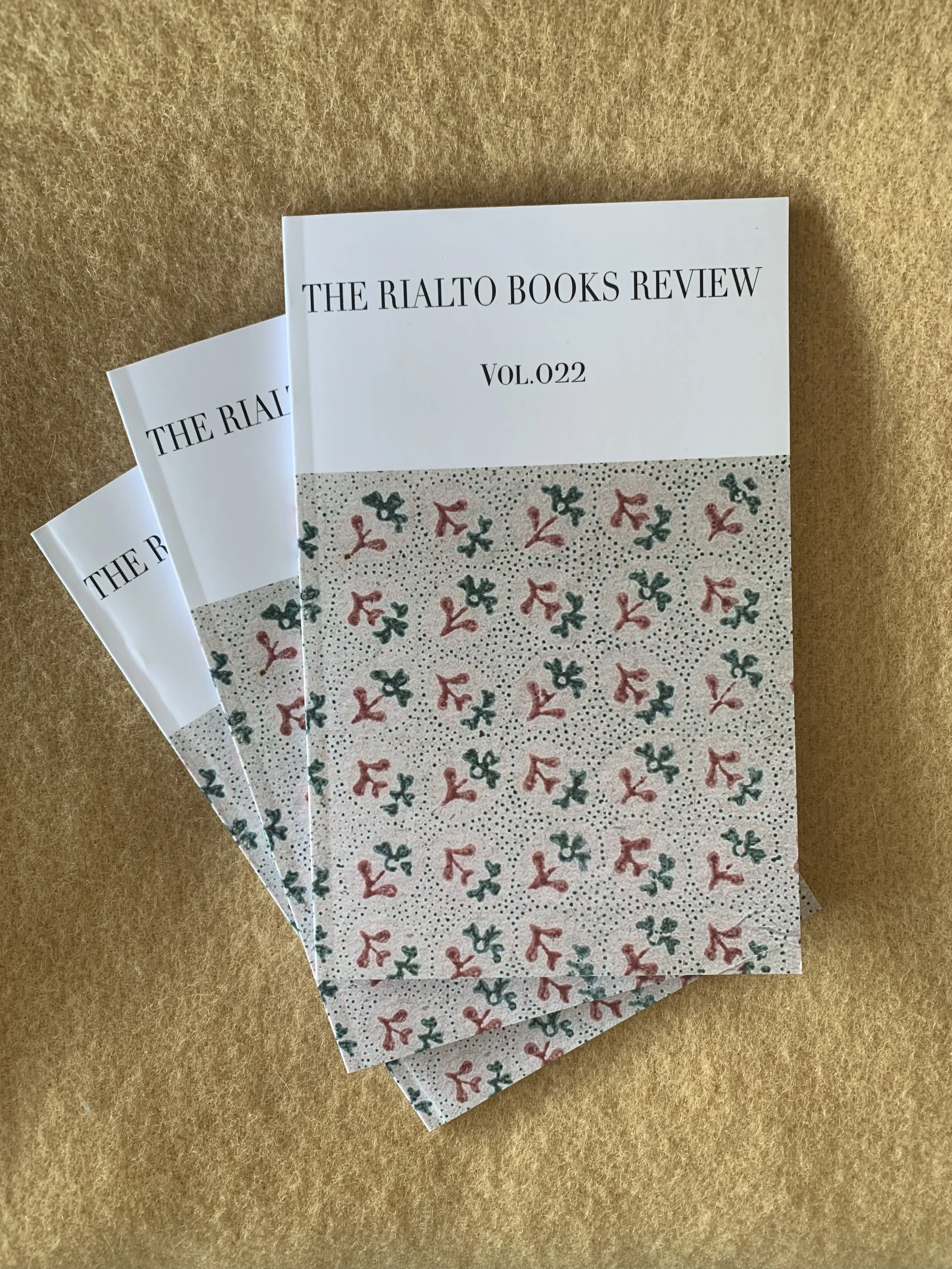 The Rialto Books Review Vol.022--AVAILABLE NOW