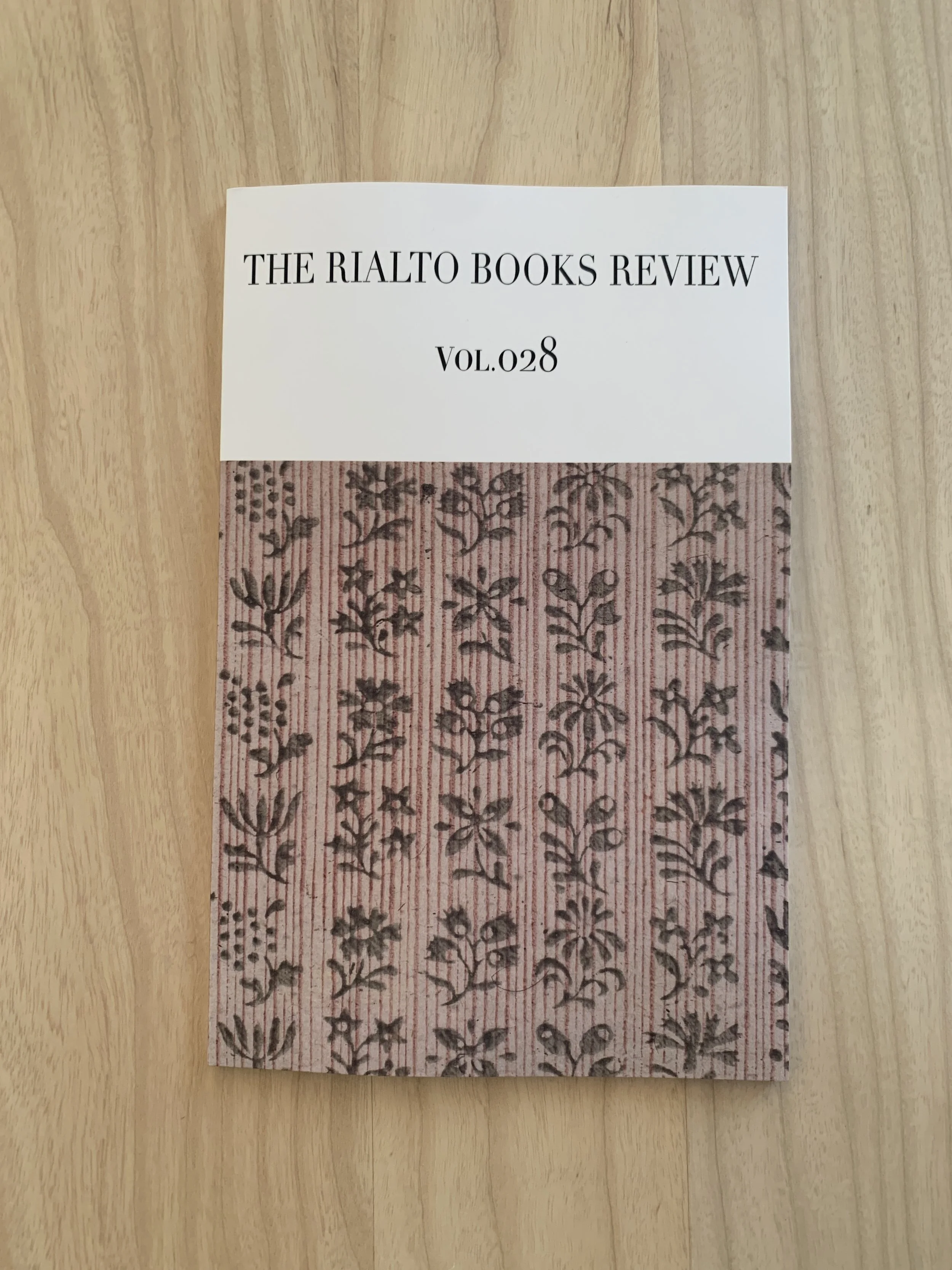 The Rialto Books Review Vol.028--AVAILABLE NOW