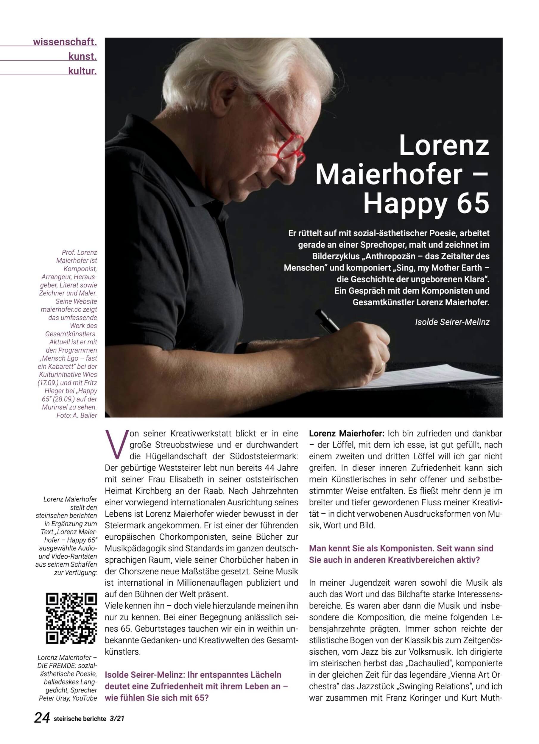 steirische berichte - LORENZ MAIERHOFER - HAPPY 65 - Interview - Sept 2021 L-min.jpg