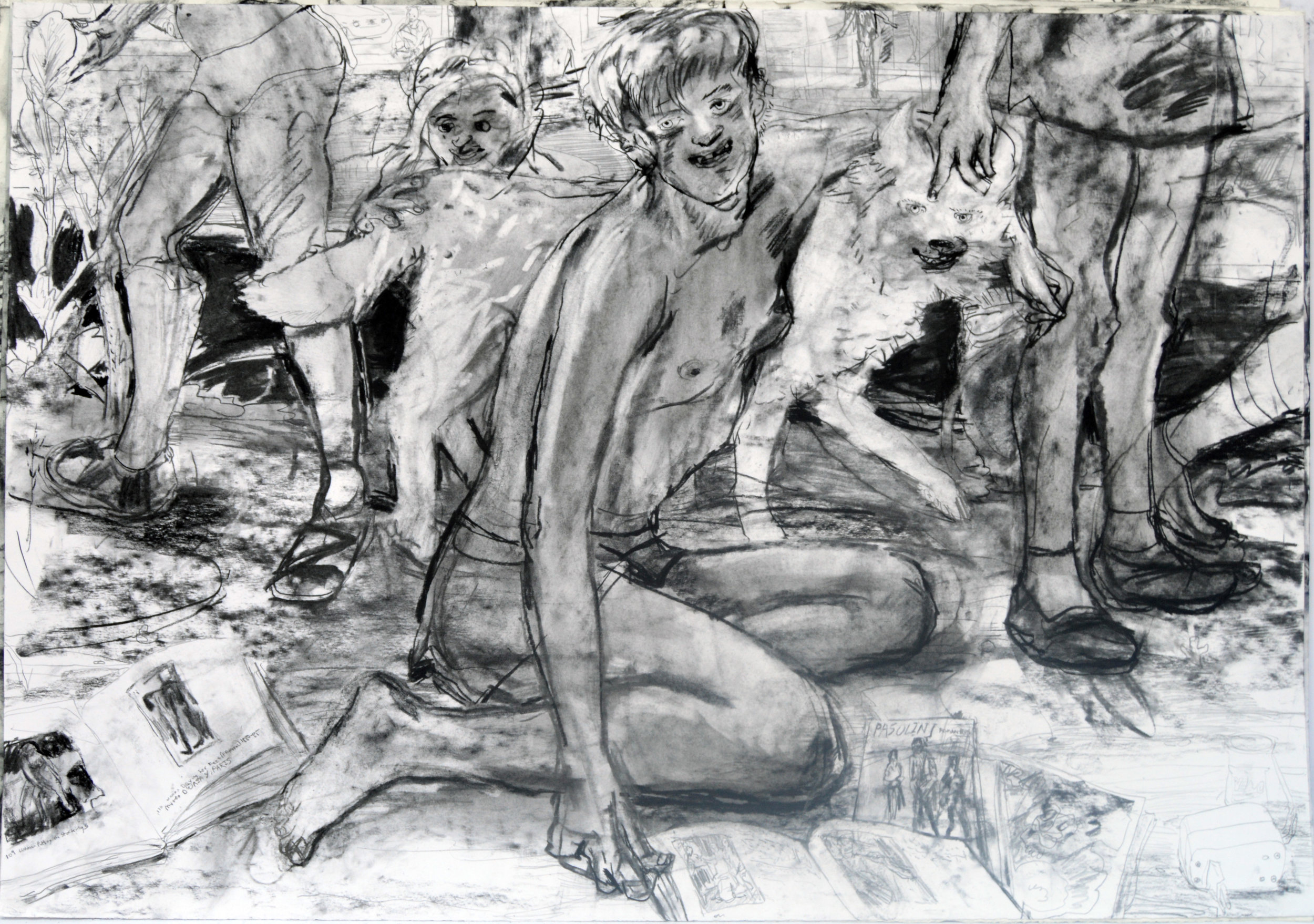 Trail Lessons?  28 by 40 inches charcoal on paper 2017.jpg