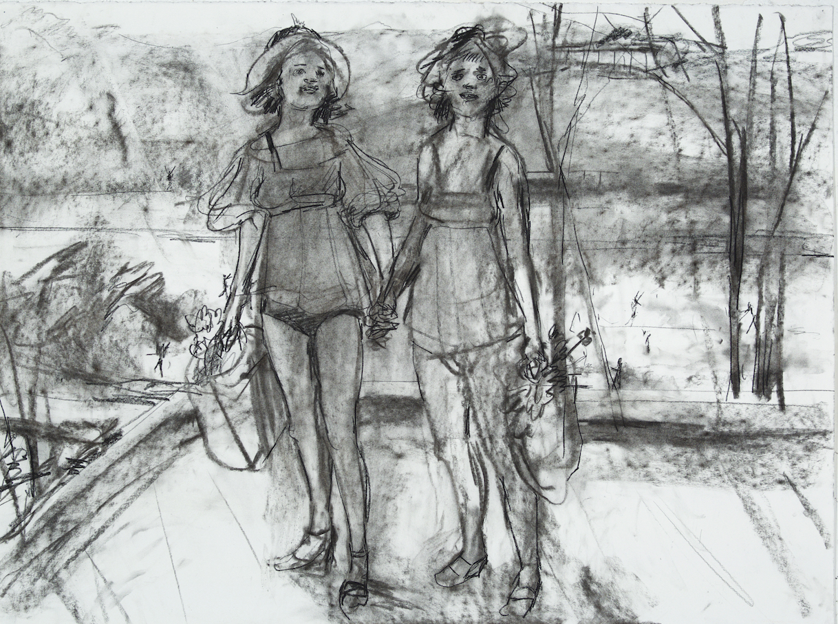 Coupling charcoal 28 by 40 inches 2015.jpg