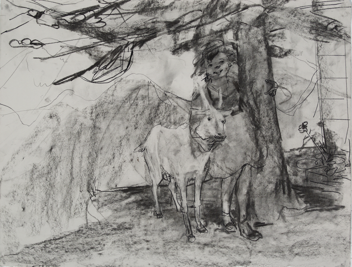 Hiedi but Goat Hiedi charcoal 28 by 40 inches 2015.jpg