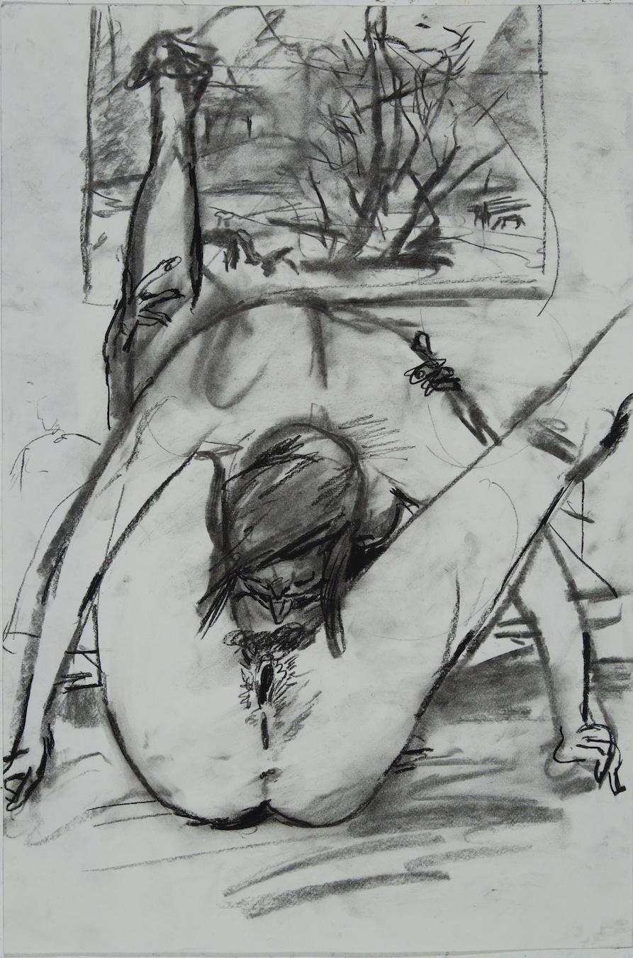 Down charcoal 24 by 18 inches 2015.jpg