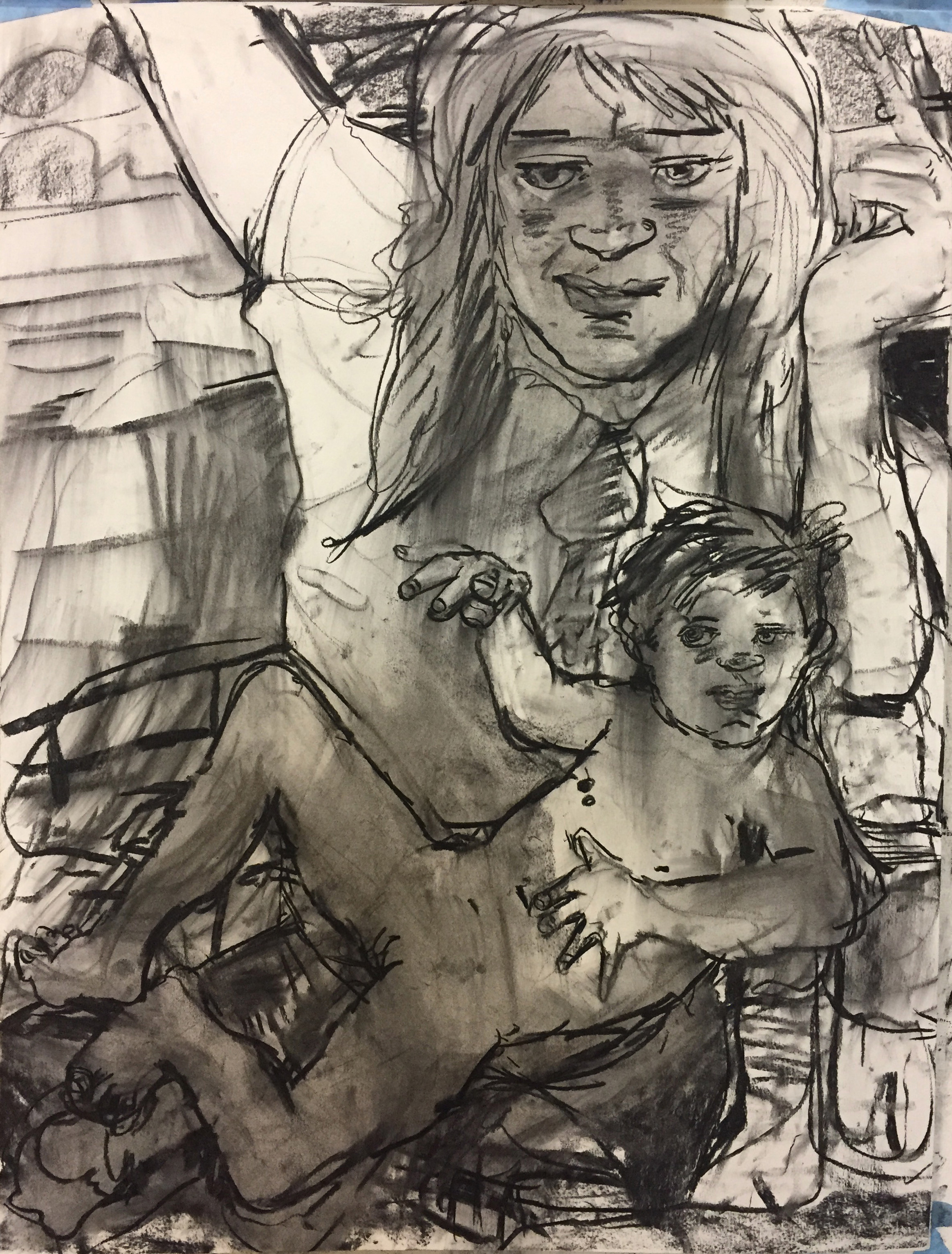Mamma 18 by 24 inches charcoal on paper 2017.jpg