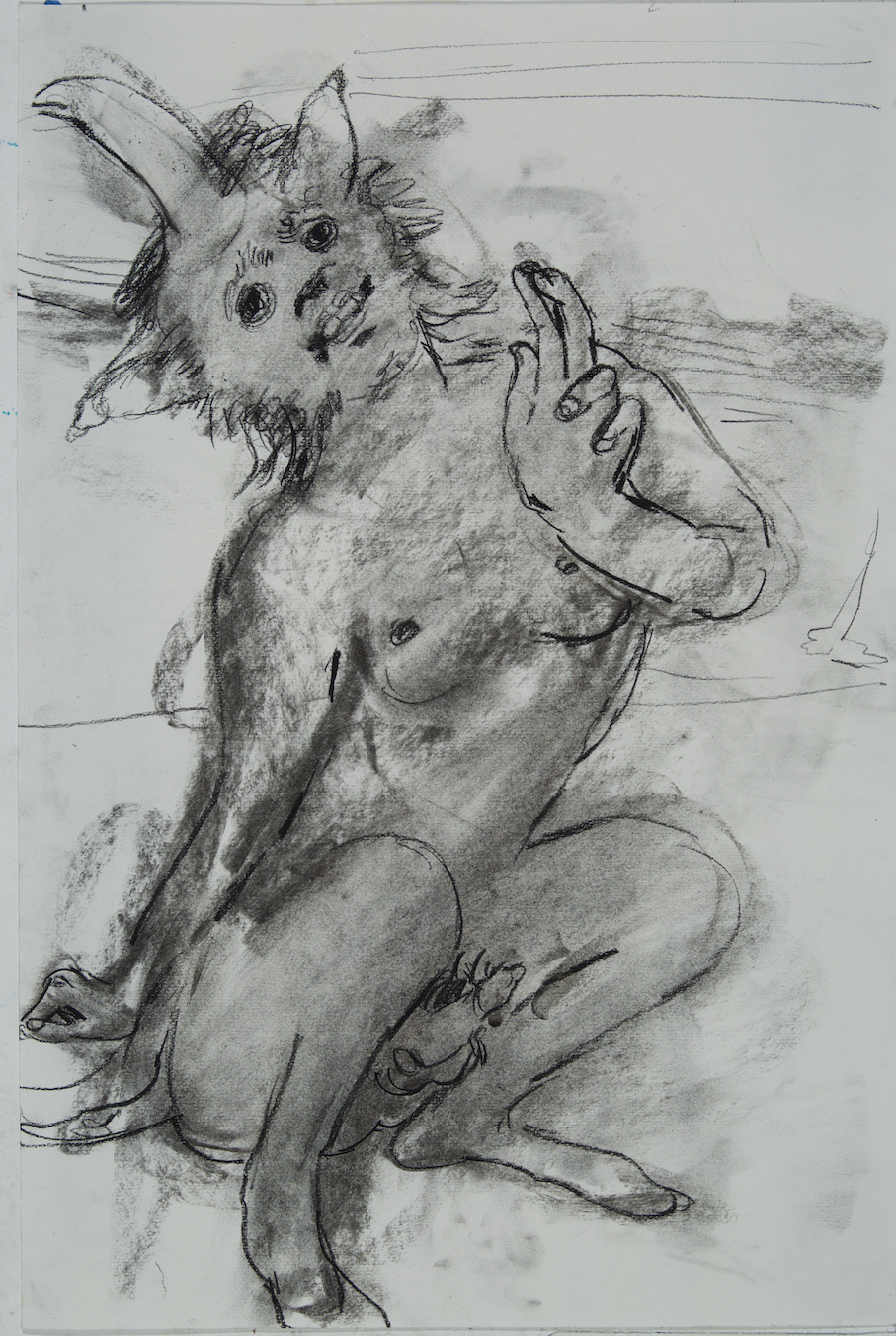 Wait for it charcoal 24 by 18 inches 2015 .jpg