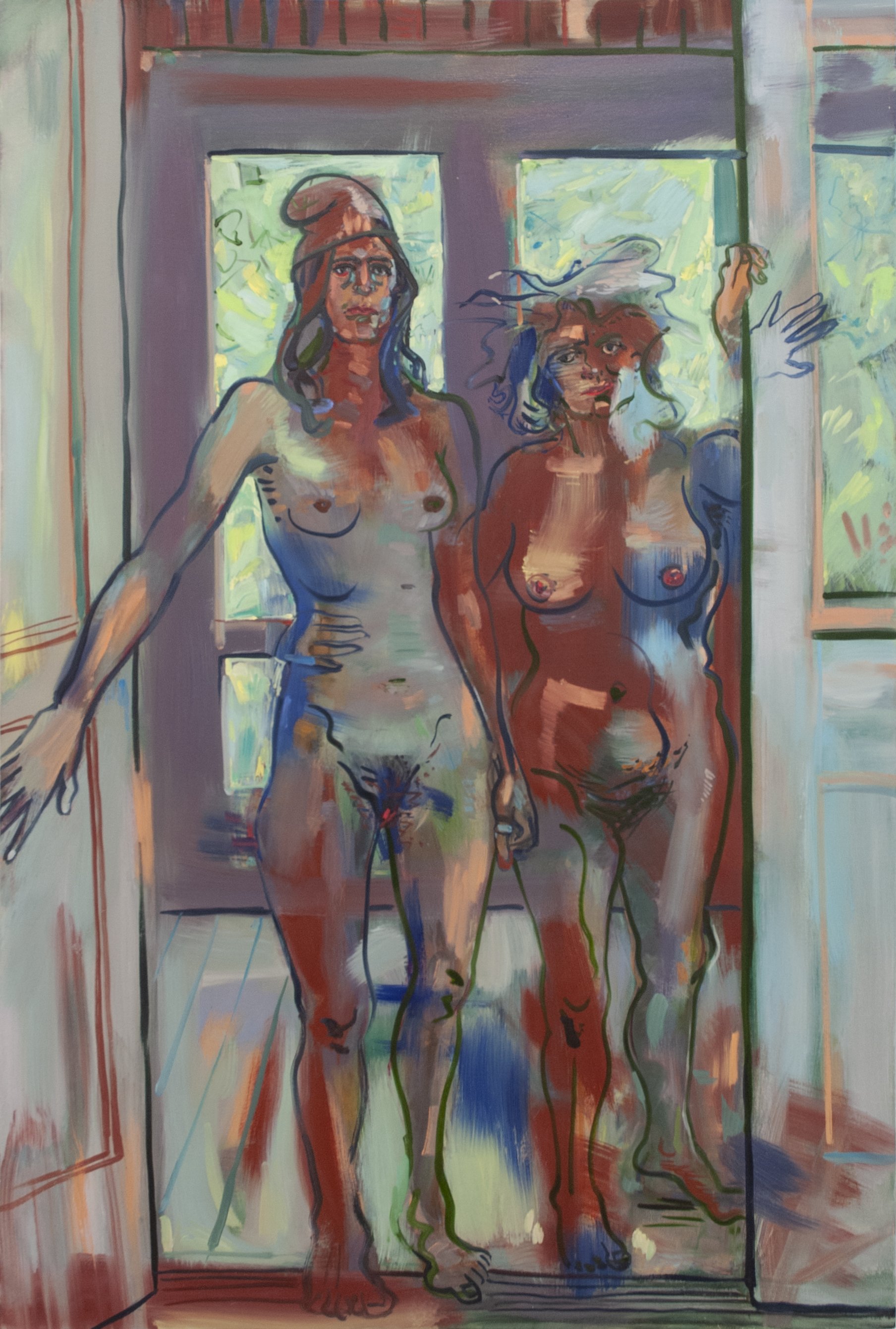 At the Threshold- Nude Couple in a Doorway.jpg