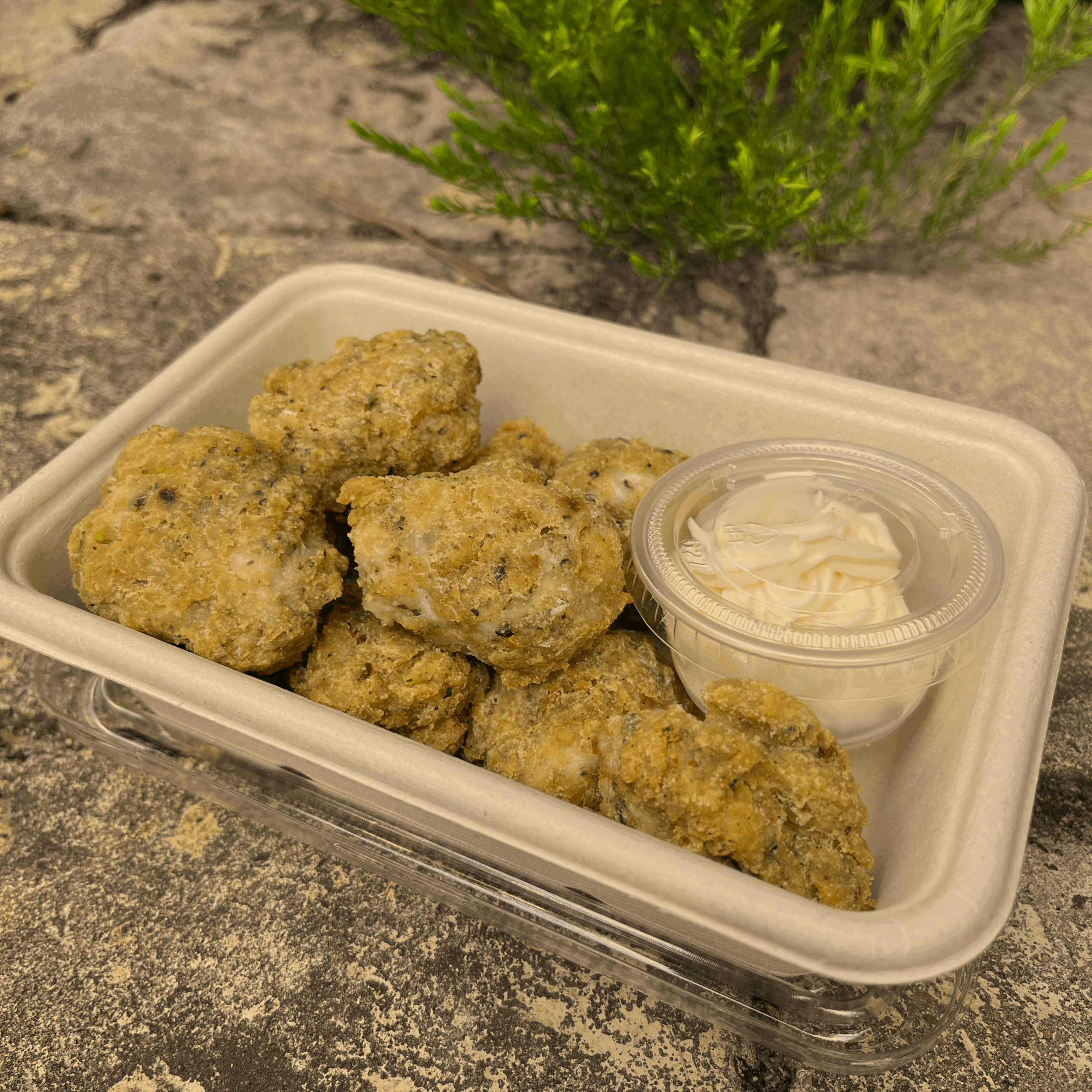 Chicken & Herb Nuggets w Japanese Mayo