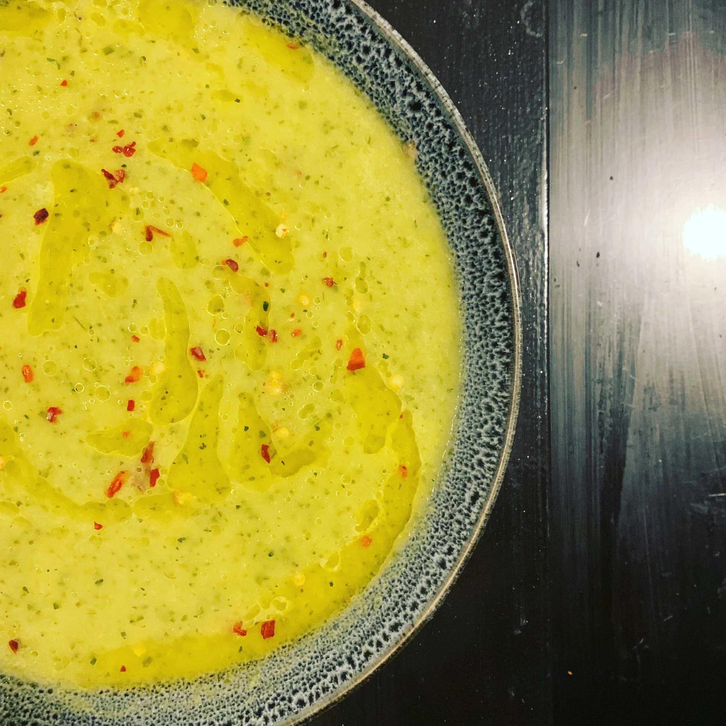 Fennel and zucchini soup 