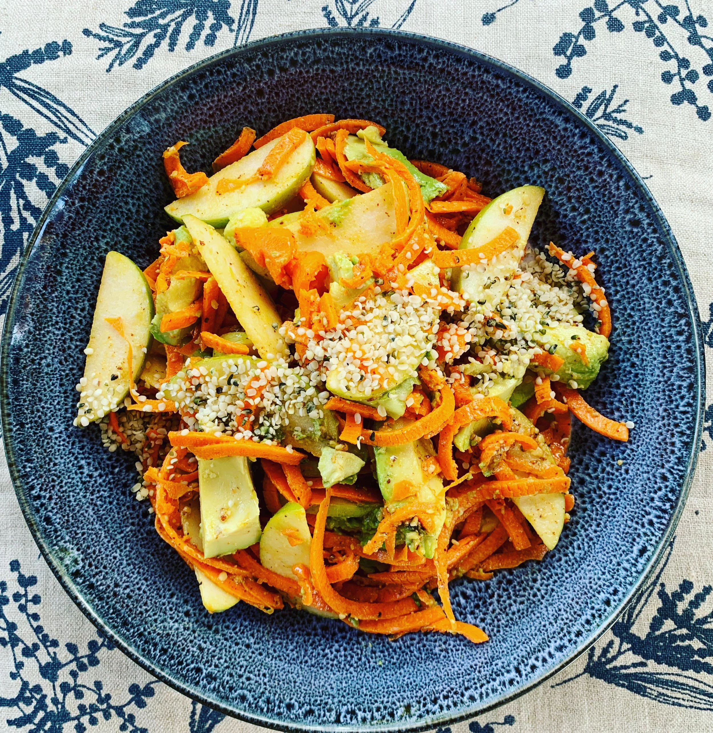 Avocado, Carrot and Apple Salad 