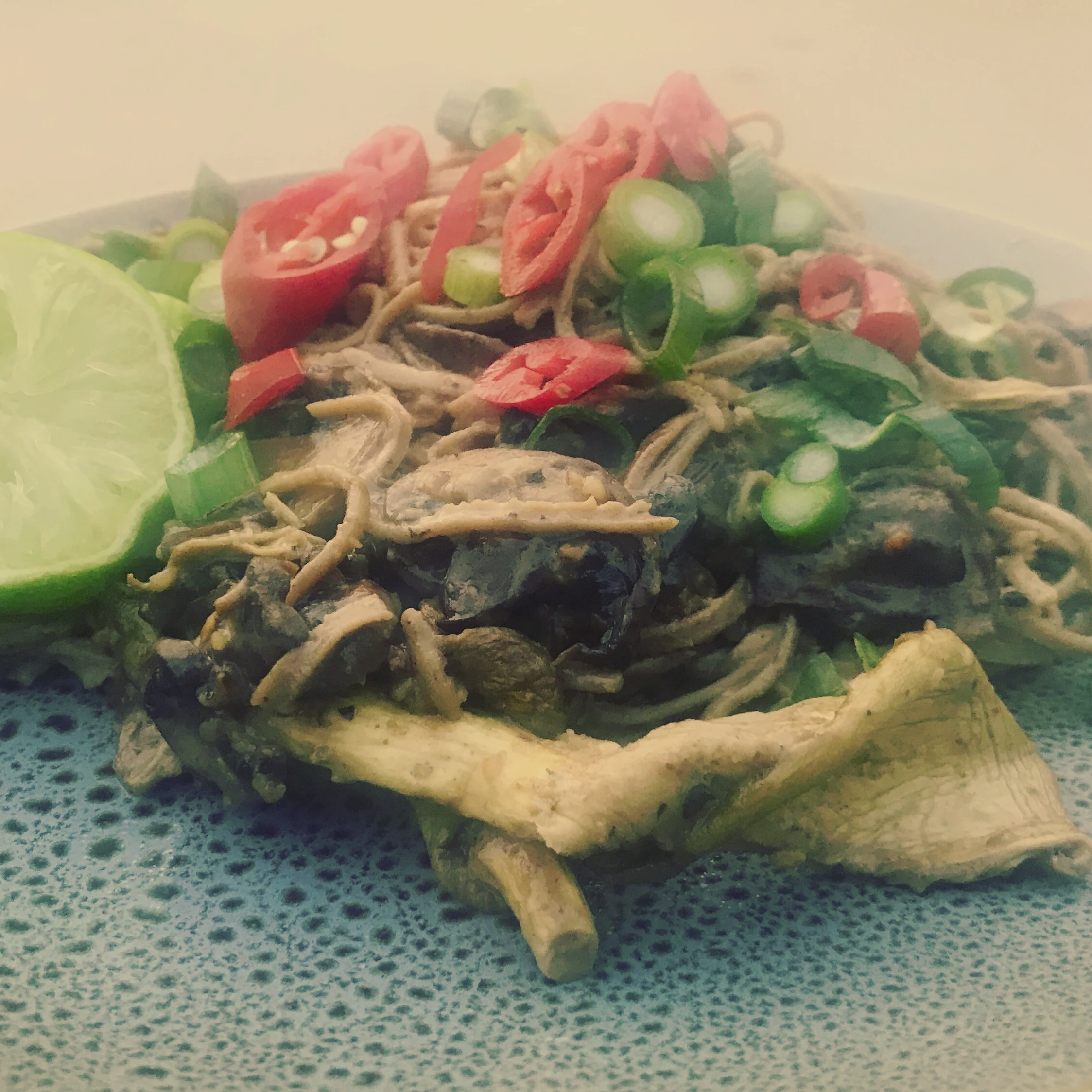 Mushroom Spaghetti 