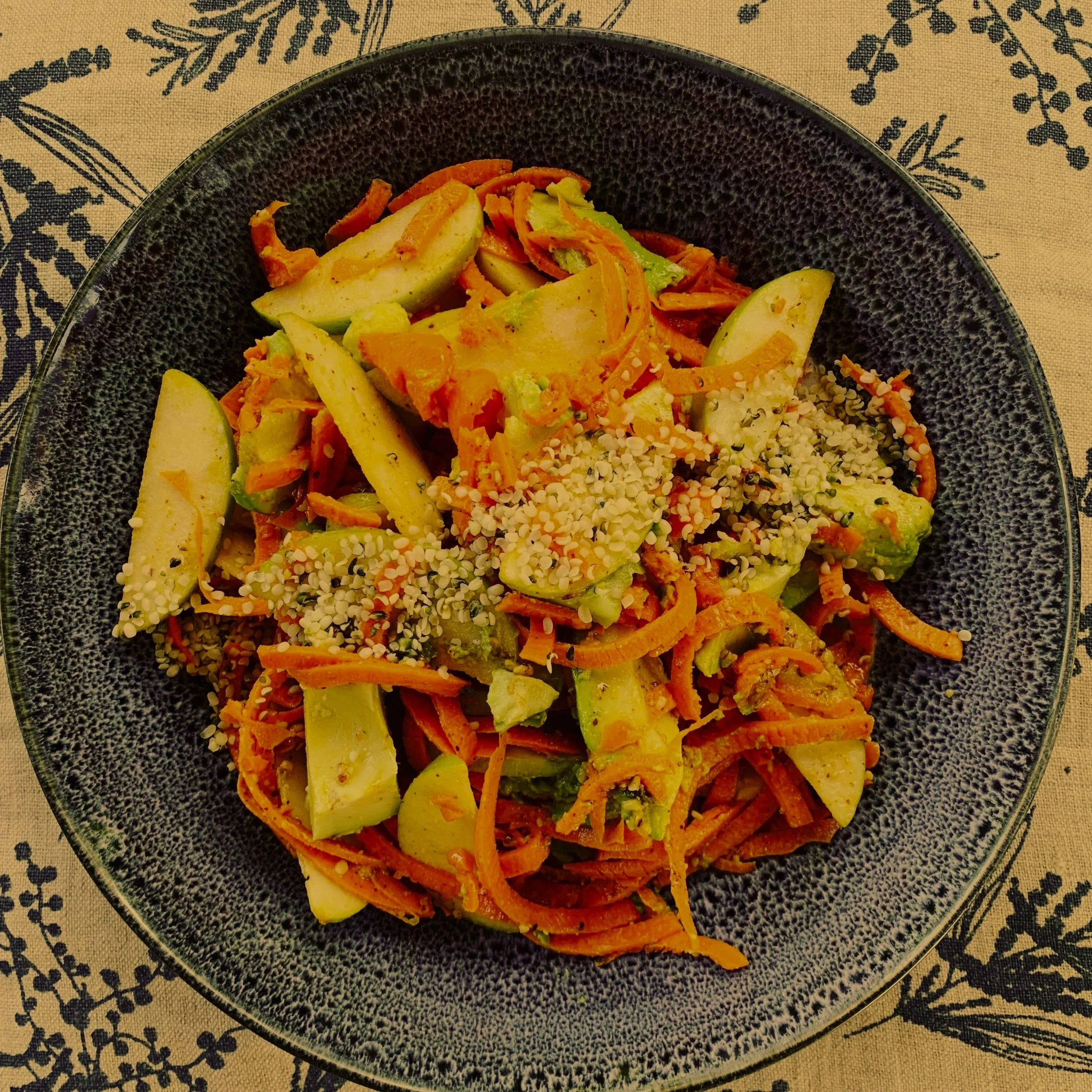Avocado, Carrot and Apple Salad 