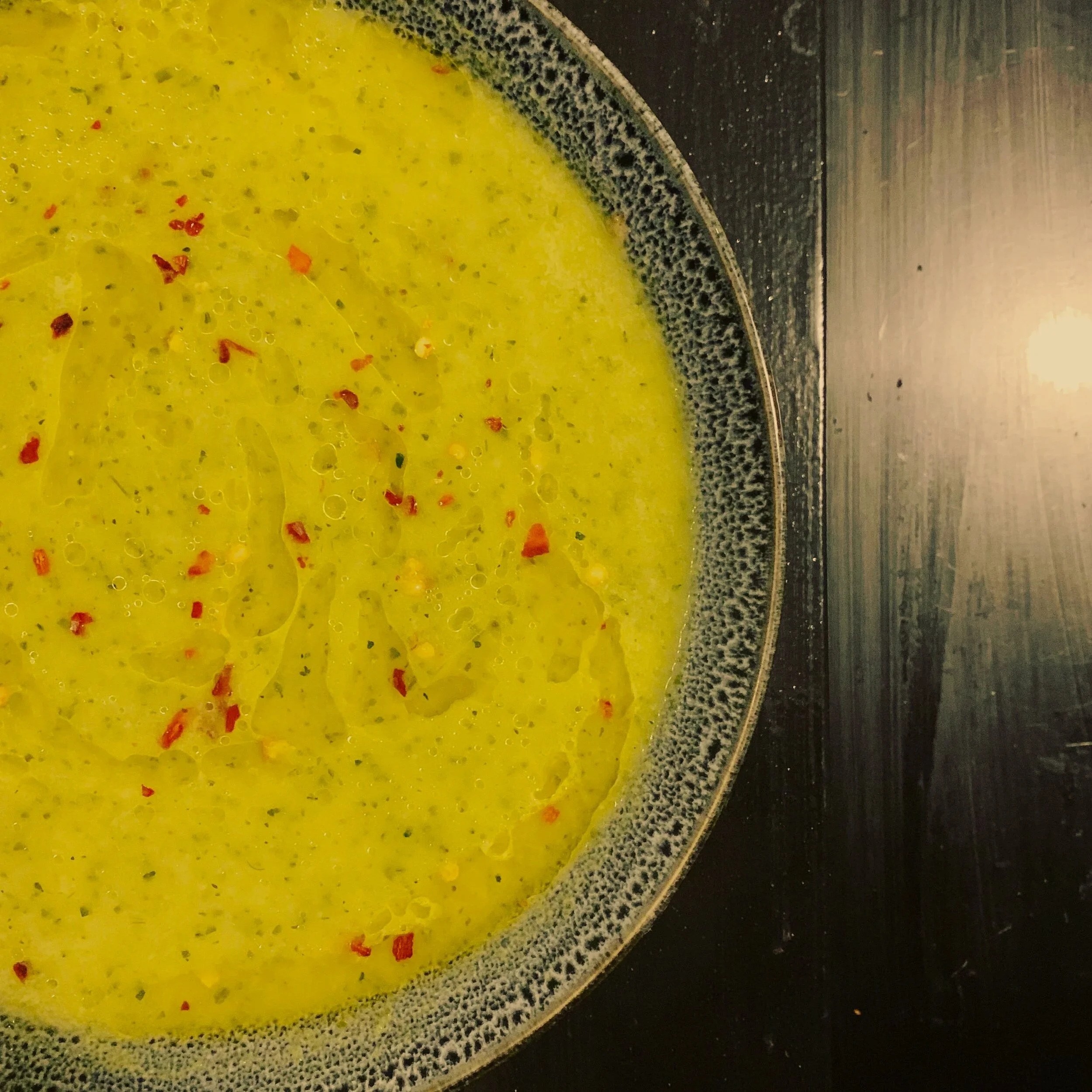 Fennel and zucchini soup 