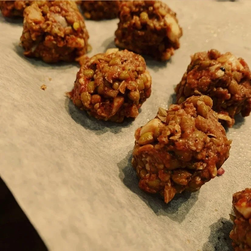 Lentil & Mushroom ‘Meatballs’