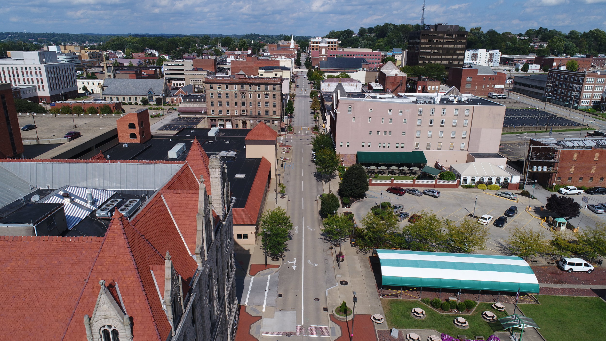 View of downtown Parkersburg, WV