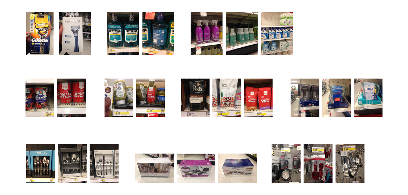 Field study of packaging found throughout Target.