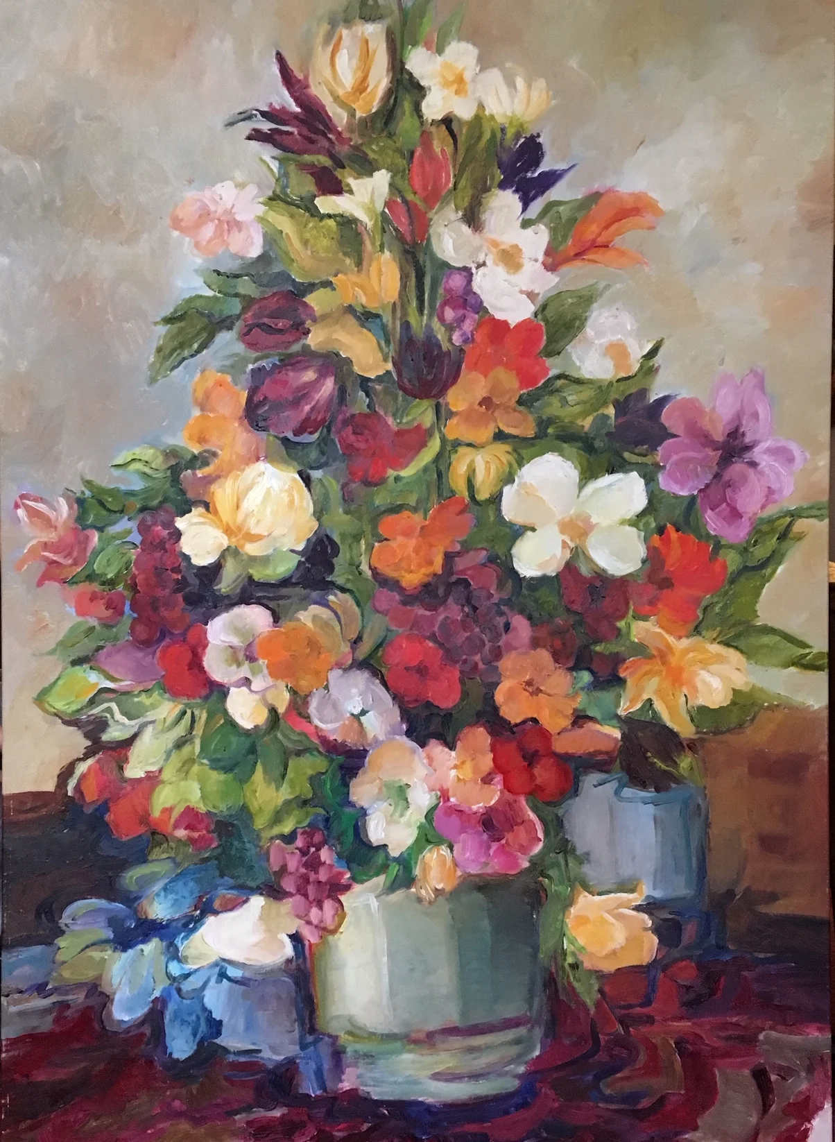 Flower Tower, 48 x 34 inches