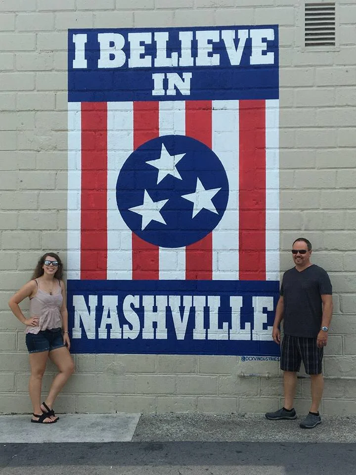Me and Paul at the I believe in Nashville mural!
