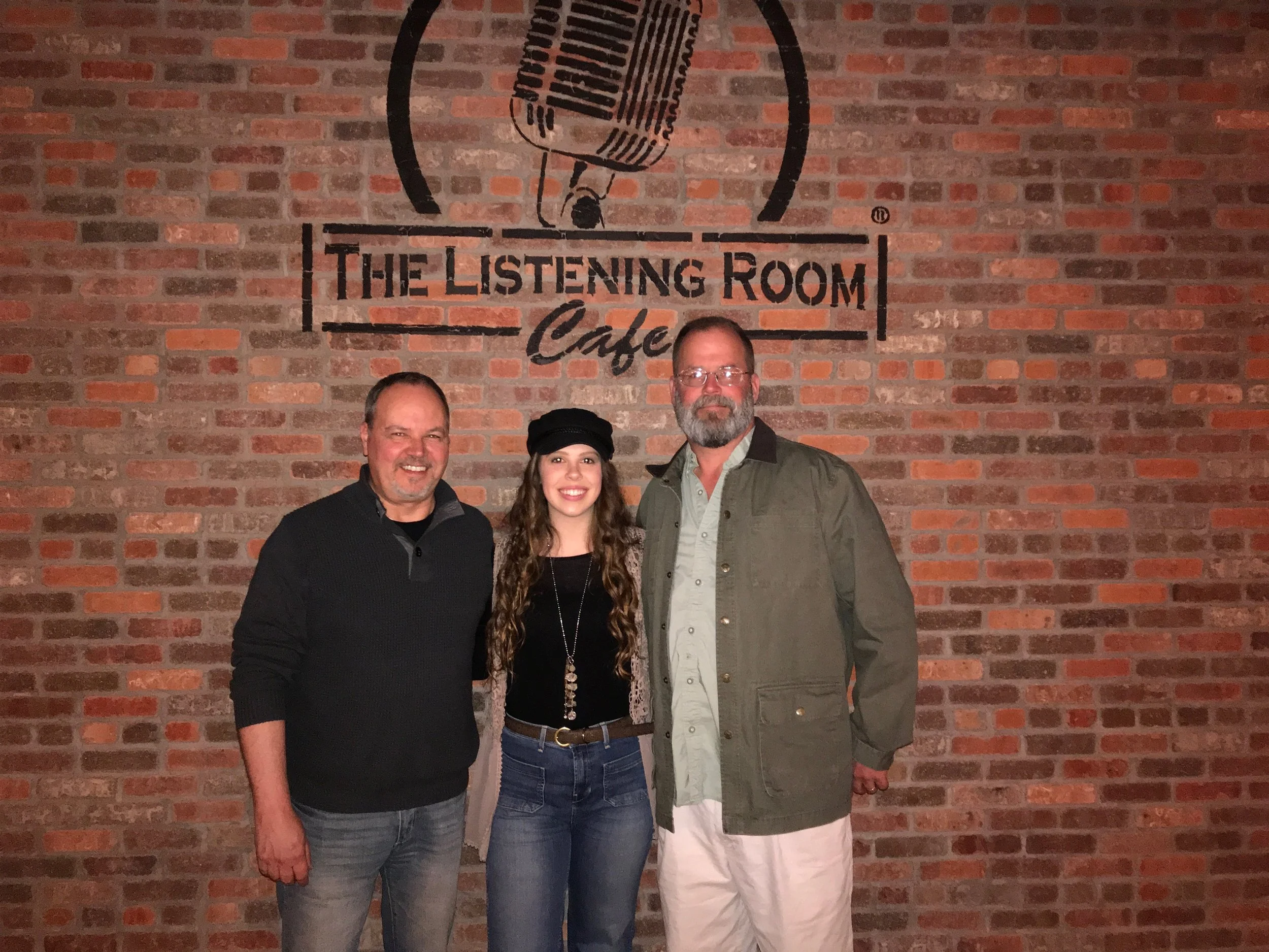 My Dad (right) and Paul Graham (left) after my first performance at The Listening Room Café - March 4th, 2019