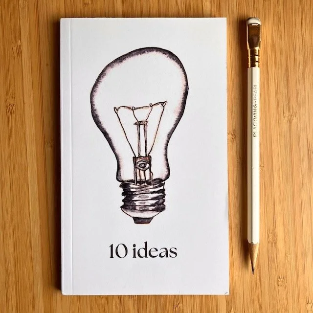 10 Ideas Notebook - Lightbulb Edition
