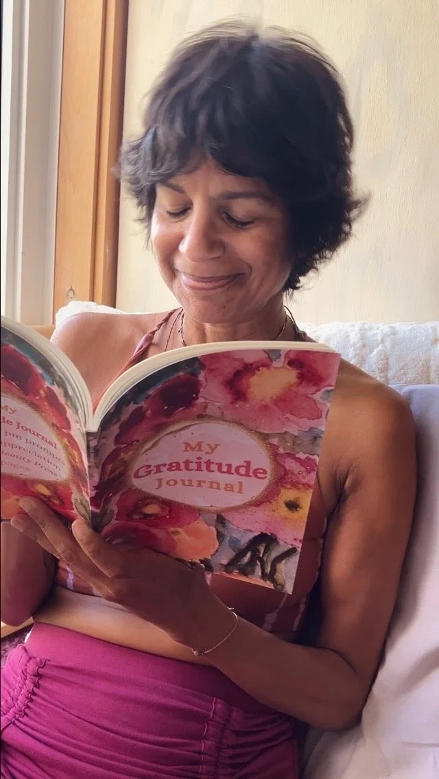 girl with My Gratitude Journal, Flowers Edition by True Beauty Press